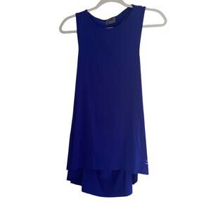 Gymshark Workout Tank Top Vented Blue Open Back Womens size Medium